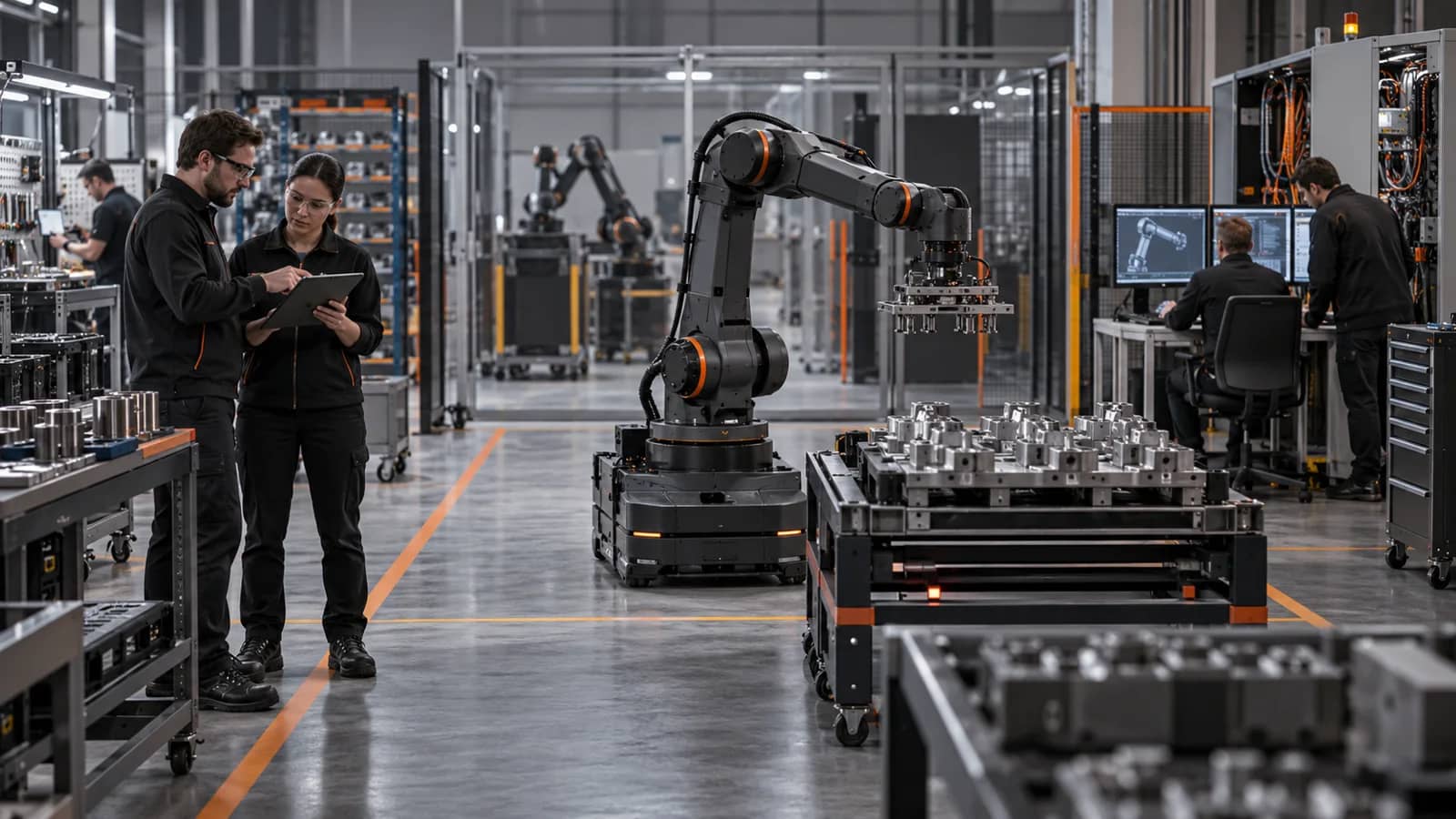 robô de marca própria sem marca em área piloto controlada