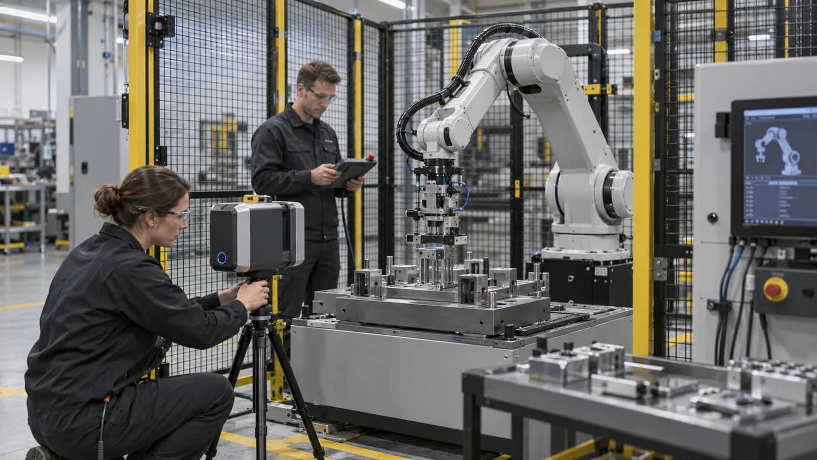 construção piloto de robô sem marca em medição e validação