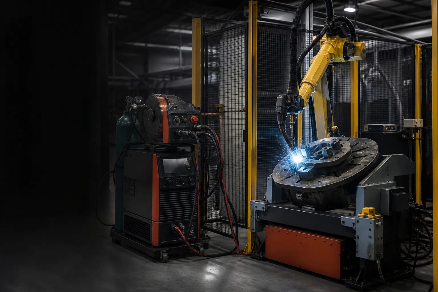 Robotic welding equipment and workpiece positioning system