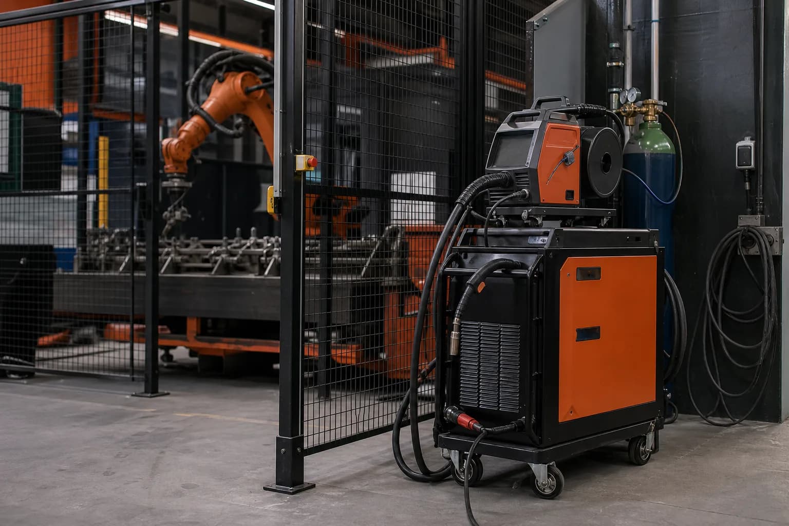KELDA Welding Power Source Package in its intended industrial application