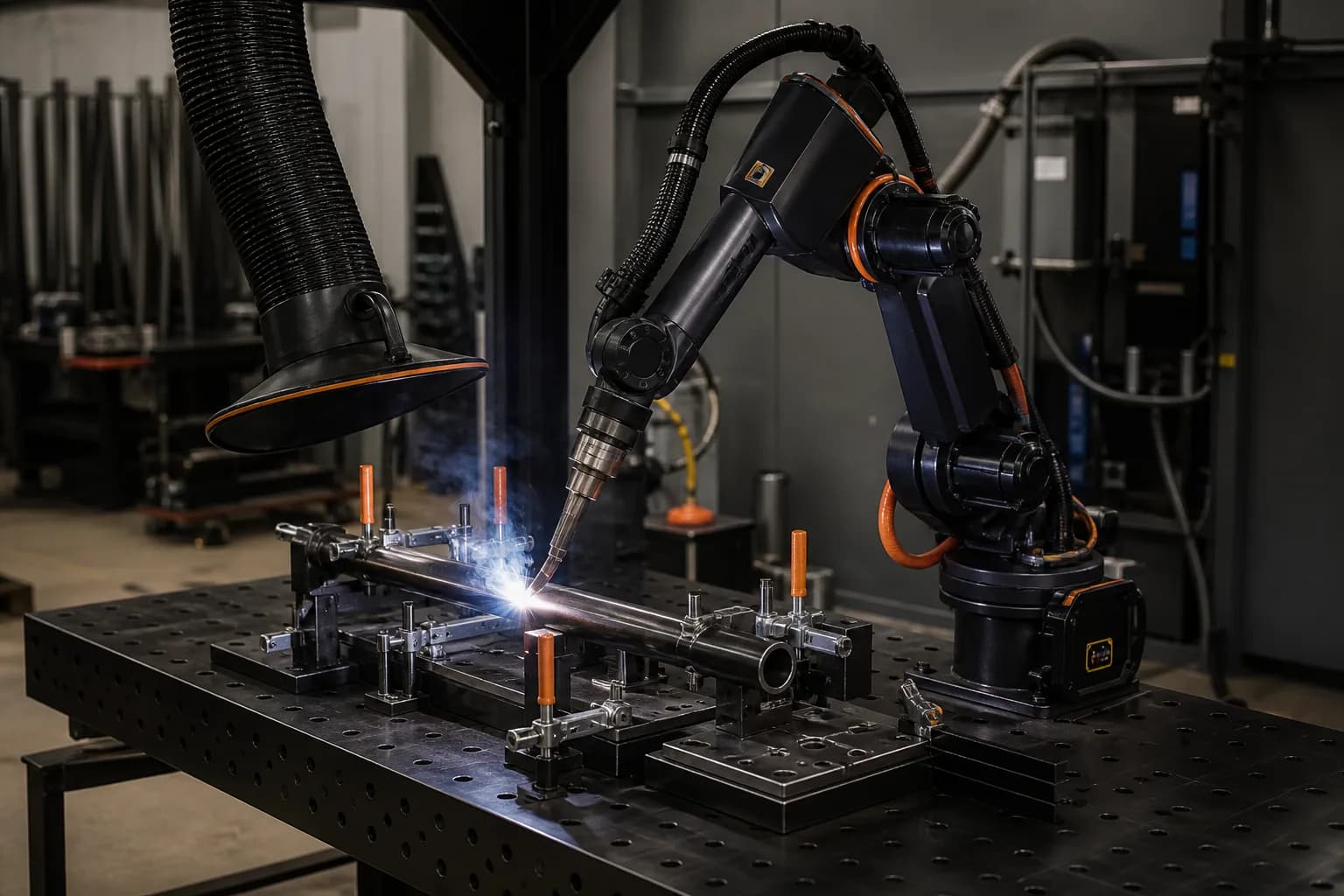 Yaskawa AR1440 Welding Robot Platform in its intended industrial application