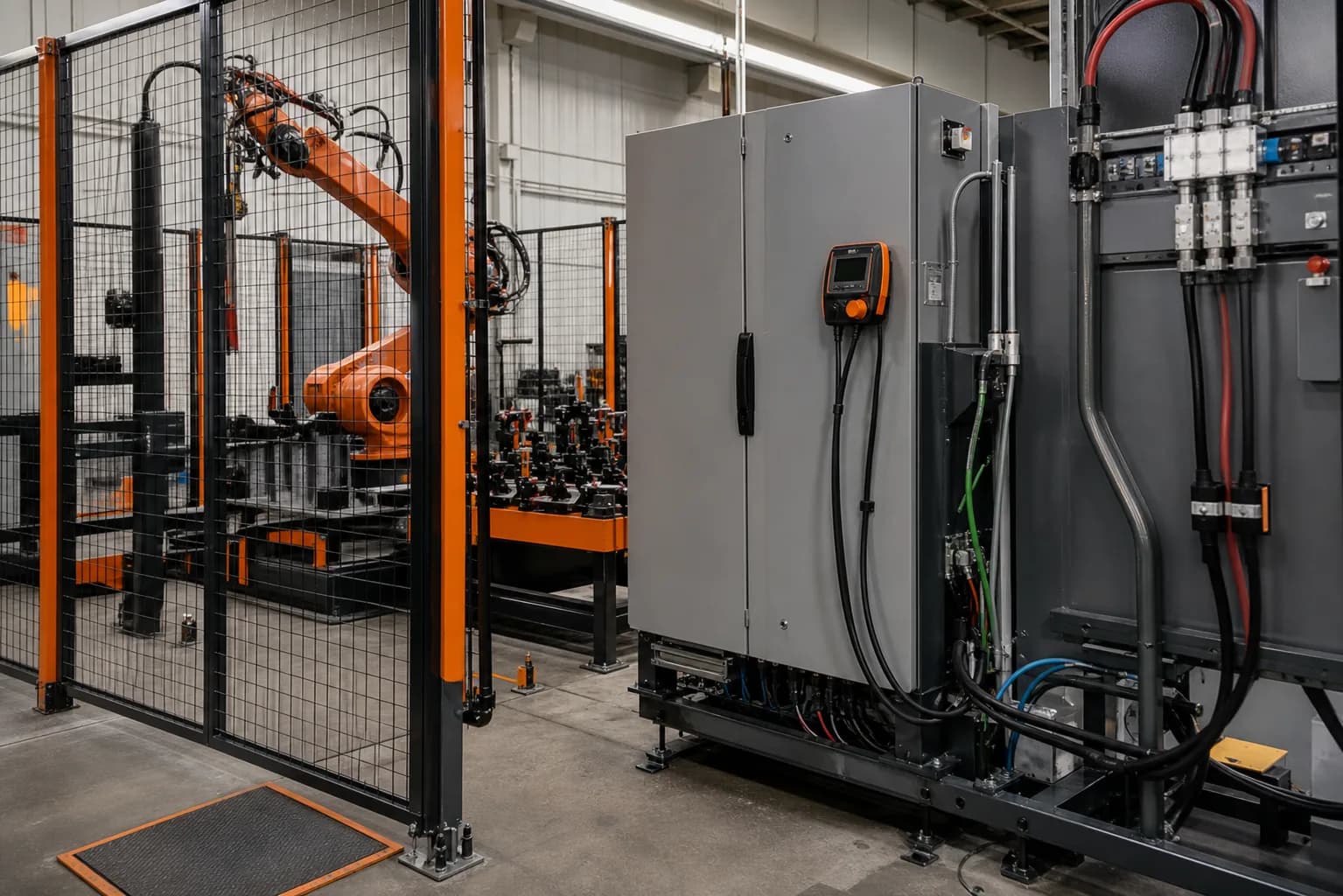 YRC1000 Controller Platform integrated with adjacent cell equipment