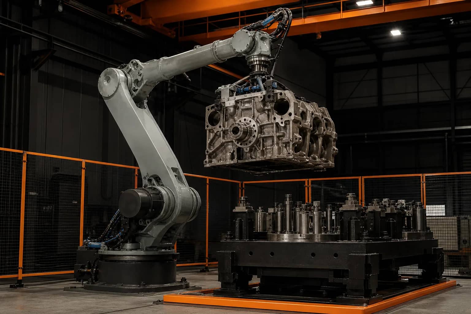 Plataforma de manipulación pesada Yaskawa GP180 in its intended industrial application