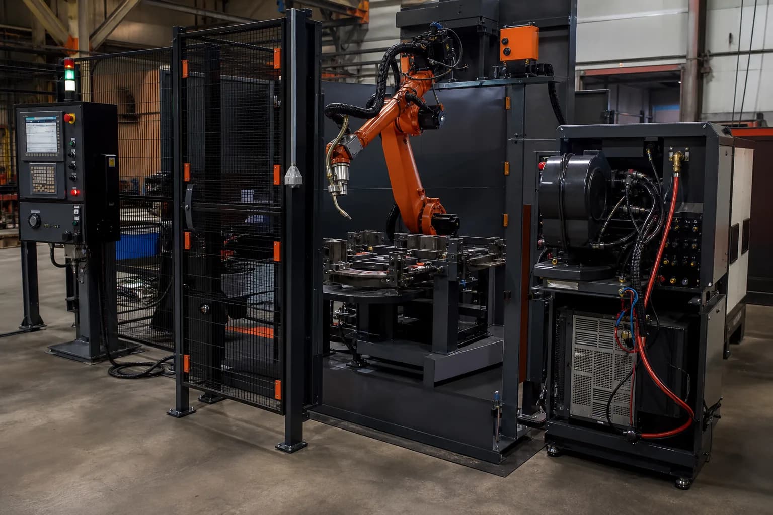 KELDA Welding Power Source Package integrated with adjacent cell equipment