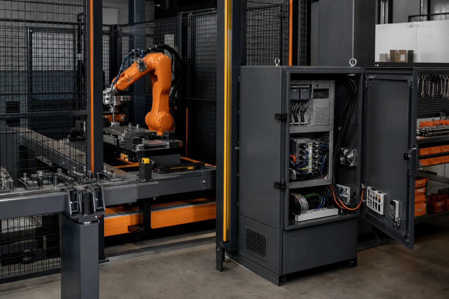 YRC1000micro Controller Platform integrated with adjacent cell equipment