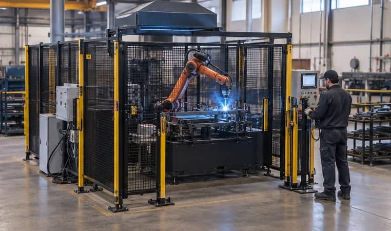 celda robotizada compacta de una estación