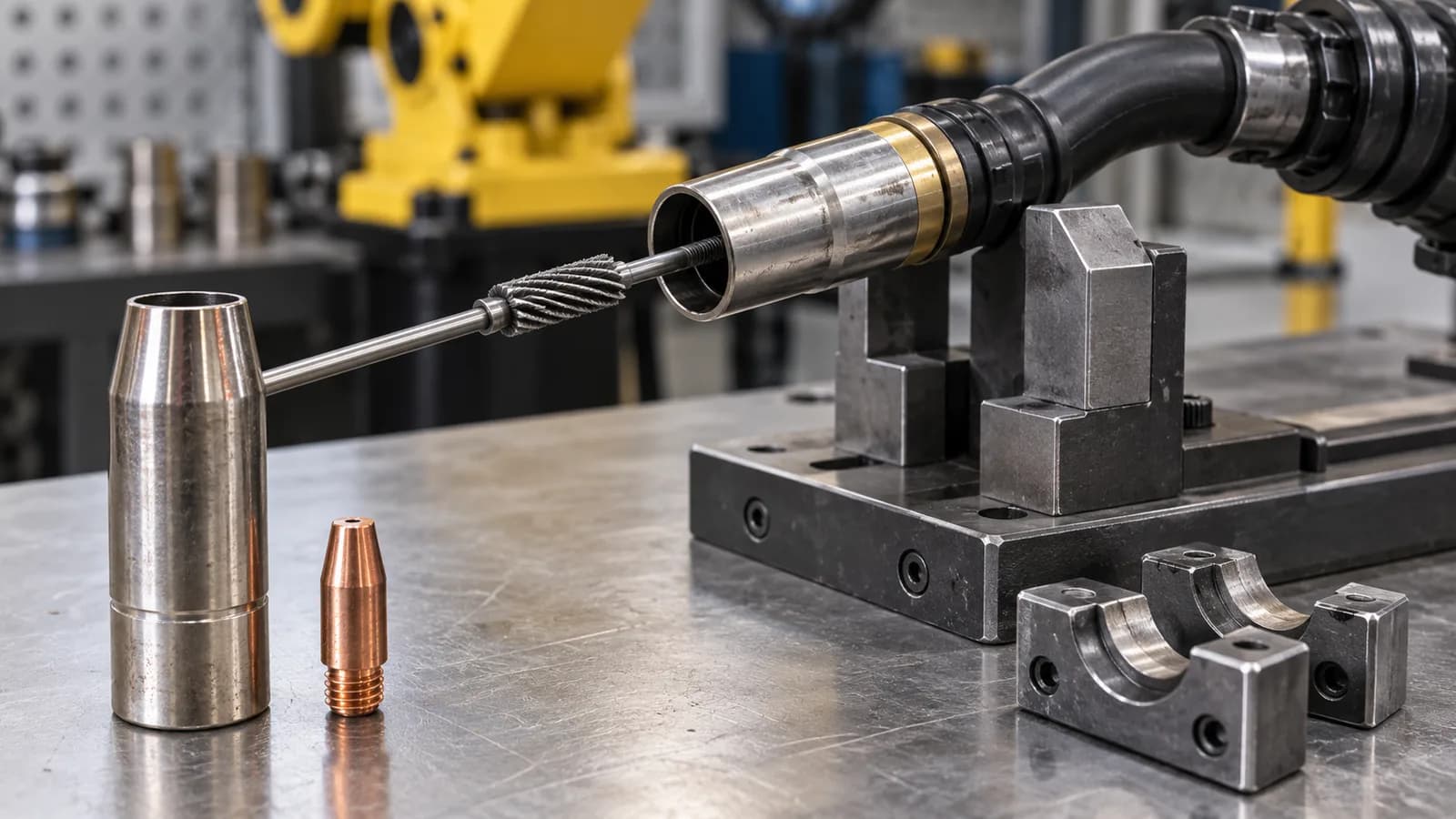 Conceptual nozzle and reamer fit detail
